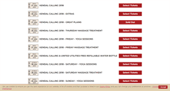 Desktop Screenshot of kendalcalling.ticketline.co.uk